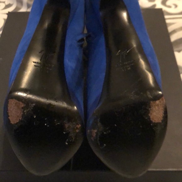 Giuseppe Zanotti Blue platform bootie Size 37.5 - Picture 2 of 5